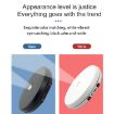 25cm LED Light Electric Rotating Display Stand Turntable White - 5