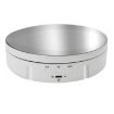 14.6cm Remote Mirror USB Electric Rotating Turntable Display Stand - 2
