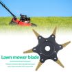 Toothed Mower Blade Six-Leaf Cyclone Blade Agricultural Weeder Parts - 5