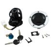 Kawasaki ZX-6R/Z1000 Lock Ignition Fuel Tank Cap Set - 1
