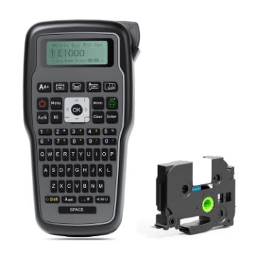 Phomemo E1000 Label Maker Thermal Printer US Plug Gray - 1
