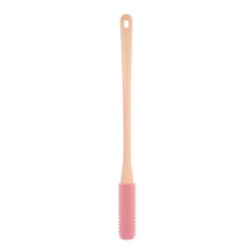 Foot Washing Brush - Long Bristle, Pink - 1