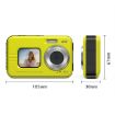 Waterproof 48MP HD Dual Screen Outdoor Sports Camera EU Plug - Black - 2