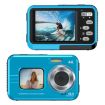 Waterproof 48MP HD Dual Screen Camera - Blue - 1