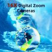Waterproof 48MP HD Dual Screen Camera - Blue - 8