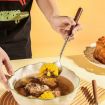 304 Stainless Steel Walnut Handle Soup Spoon - 7