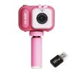 Kids Digital Camera 2.4" IPS Screen 48MP Dual Lens Mini Video Camera Pink Bunny - 1