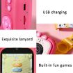 2.4 Inch IPS Screen Kids Digital Camera 48MP Dual Lens Mini Video Camera Pink Bunny - 9