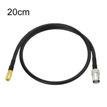 20cm BNC Female to SMB Male RG174 Coaxial Cable - 1