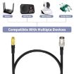 20cm BNC Female to SMB Male RG174 Coaxial Cable - 4