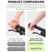 WEST BIKING Bike Cow Horns Fluorescent Deputy Handle (Black) - 6