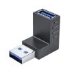 ENKAY USB 3.0 Adapter 90 Degree Male to Female Coupler - Vertical Down - 1