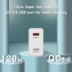 120W USB Fast Charger for Xiaomi 12/12 Pro - UK Plug - 5