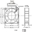 2123HSL 12038 DP200A 220V Brushless Cooling Fan - 220V - 5