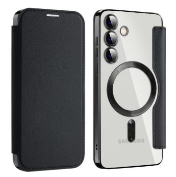 Samsung Galaxy S24+ 5G MagSafe Magnetic RFID Anti-theft Leather Phone Case - 1