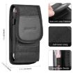 HAWEEL 4.7" Nylon Phone Belt Clip Carrying Pouch - Black - 2