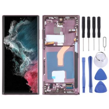 Samsung Galaxy S22 Ultra 5G LCD Screen Digitizer Assembly (Purple) - 1