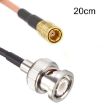 20cm RF Coaxial Cable BNC Male To SMB Female RG316 Adapter Extension Cable - 1