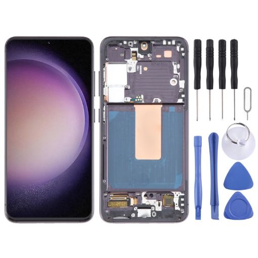 Samsung Galaxy S23 SM-S911B OLED LCD Screen Digitizer Assembly (Black) - 1