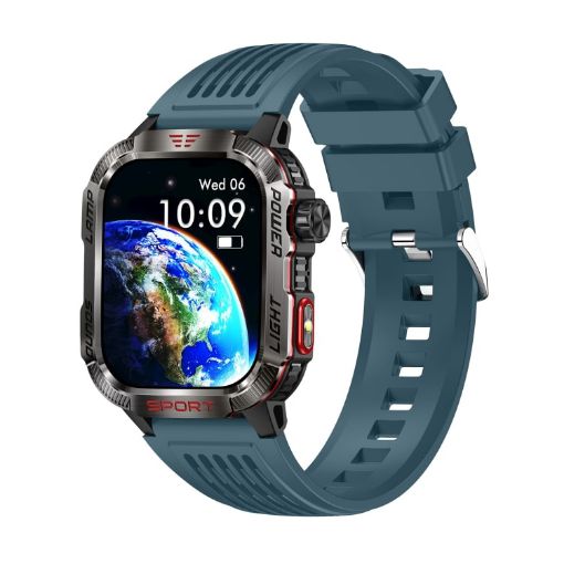 HT29 2.01" IPS Screen Smart Watch with Banknote Detector Light - Blue - 1