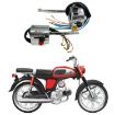 JIALING JH70/JH90 Handlebar Electric Switch Starter Assembly - 6