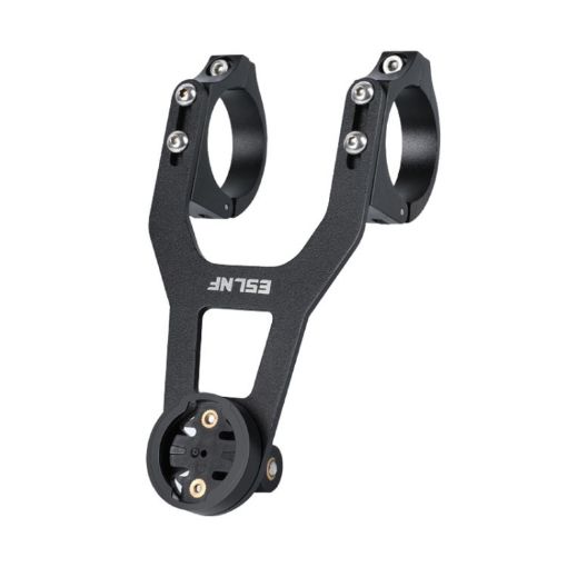 ESLNF Mountain Bike Yardstick Stand Lights Base - Stainless Steel (Black) - 1