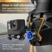 PULUZ Magnetic Quick Release Helmet Chin Strap Mount - Black - 2