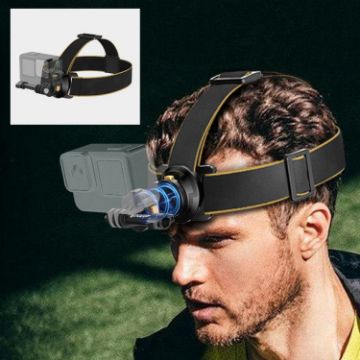 PULUZ Magnetic Quick-release Head Strap Harness Belt - Black - 1