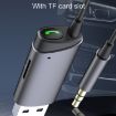 AUX Car Bluetooth Receiver Adapter 3.5mm TF Card Slot - 9