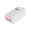 TE-65W GaN PD65W Dual USB-C/Type-C+USB-A Adapter - White - 1