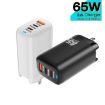 TE-65W GaN PD65W Dual USB-C/Type-C+USB-A Adapter - White - 3