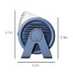 Blue F7 Snail Desktop Mini Bladeless Air Fan - Portable & Circulating - 3