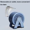 Blue F7 Snail Desktop Mini Bladeless Air Fan - Portable & Circulating - 4