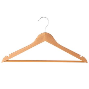 Solid Wooden Clothes Rack Anti-skid Clothes Hanger (Eucalyptus Grade 1) - 1