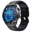 F200 Smart Health Watch ECG Blood Sugar Monitoring 1.55" Screen Black Leather - 1