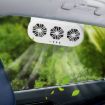 USB Car Window Exhaust Fan, White - 2