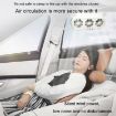 USB Car Window Exhaust Fan, Solar White - Cooling Ventilation Fan - 5