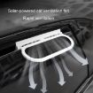 USB Car Window Exhaust Fan, Solar White - Cooling Ventilation Fan - 8