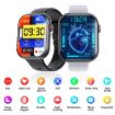 Black Silicone Smart Watch with Blood Sugar/Oxygen Monitoring - F70 - 2