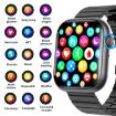 Smart Watch F70 2.1" Blood Sugar/Oxygen Monitor, SOS Alarm - Black Silver - 5