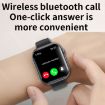Black Leather F70 Smart Watch with Blood Sugar/Oxygen Monitoring - 8