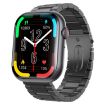 F70 Smart Watch with Blood Sugar/Oxygen Monitoring, SOS Alarm - Black - 1