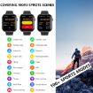 Smart Watch F70 2.1" Blood Sugar/Oxygen Monitor, SOS Alarm - Black Gray - 3