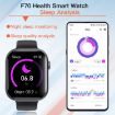 Black Bamboo Smart Watch with Blood Sugar/Oxygen Monitoring - F70 - 9