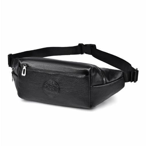 WEIXIER Y9579 Men Large Capacity Sports Waist Pack - Black - 1