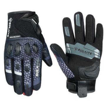 SULAITE Motorcycle Anti-fall Touch Screen Gloves XL Black - 1
