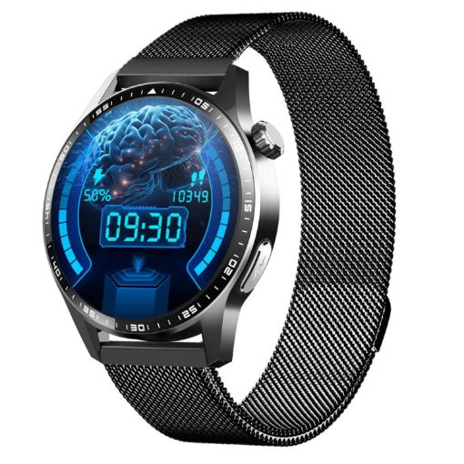 F400 Smart Watch ECG Blood Oxygen Blood Sugar 150+ Sports Mode Black Milan - 1