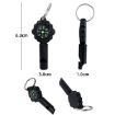 Outdoor Survival Whistle Compass with Mountaineering Buckle - 3