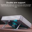 R- JUST HZ44 Aluminum Alloy Laptop Cooling Stand - Black - 4