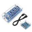 4x USB 3.0 HUB 5Gbps Transparent Docking Station Splitter - 2